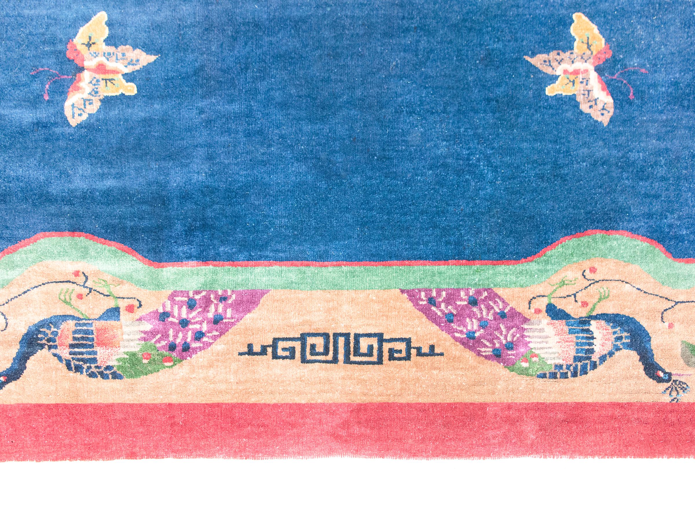 Laine Tapis Art Déco chinois du début du 20ème siècle en vente