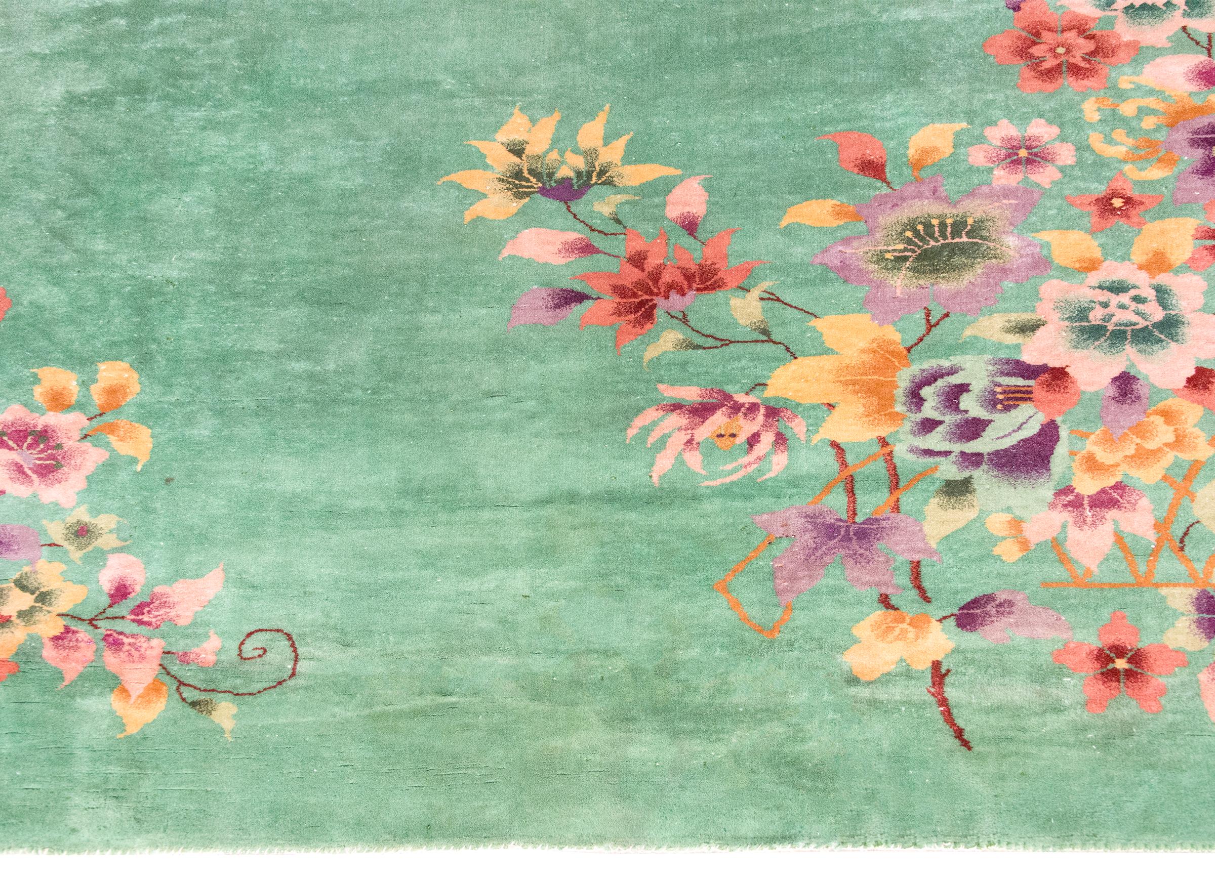Laine Tapis Art Déco chinois du début du 20ème siècle en vente