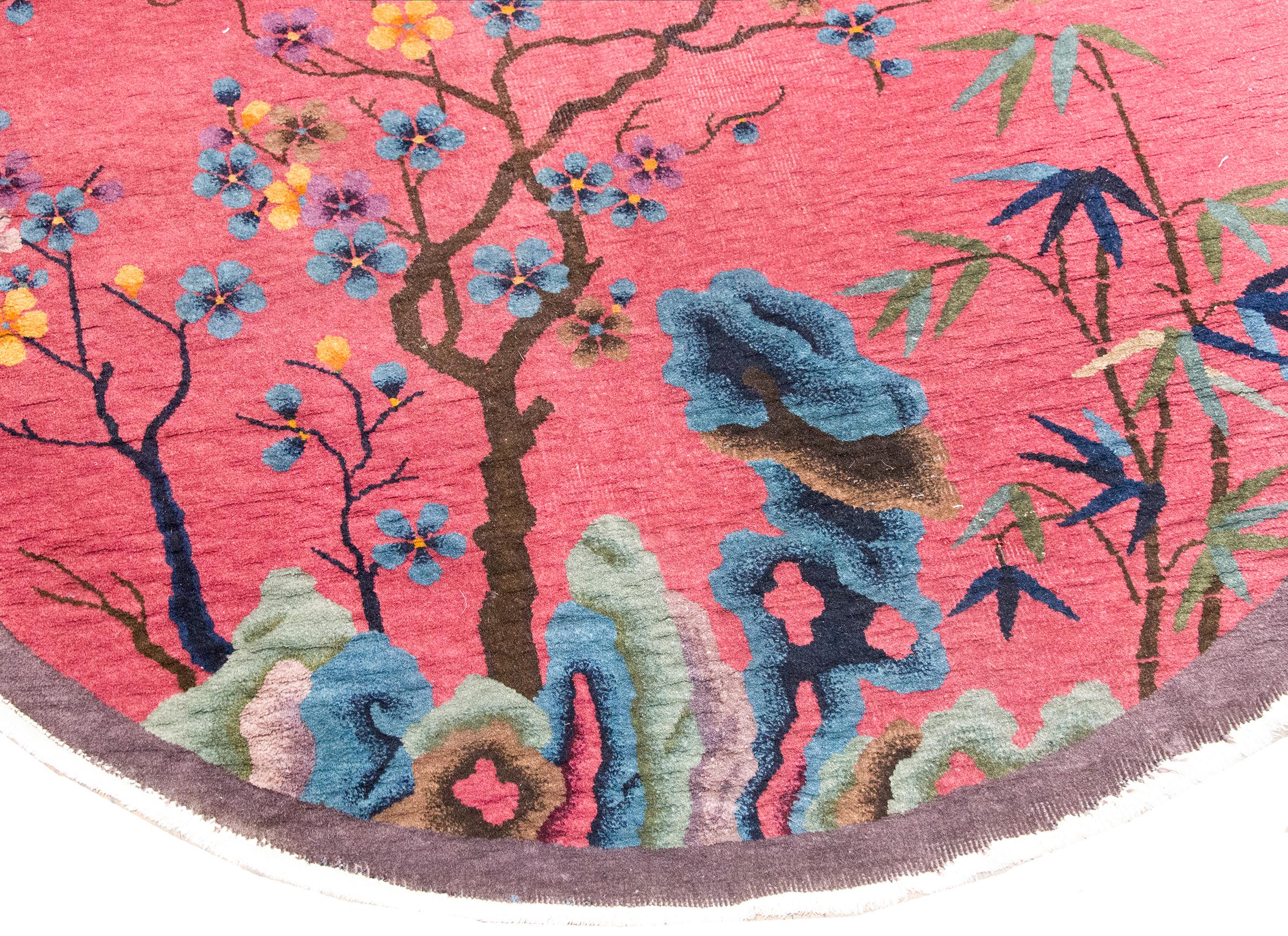 Laine Tapis Art Déco chinois du début du 20ème siècle en vente