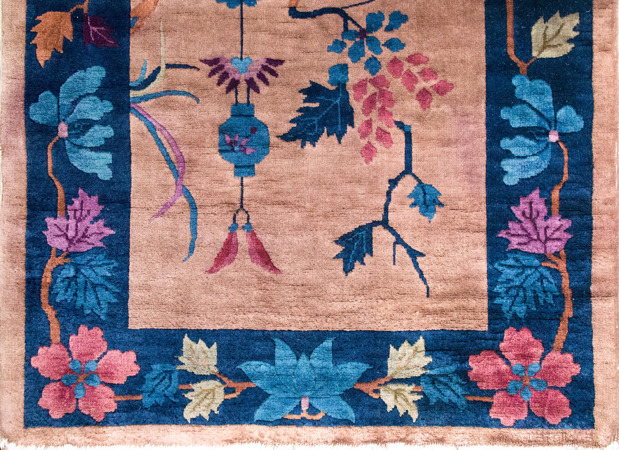 Laine Tapis Art Déco chinois du début du 20ème siècle en vente