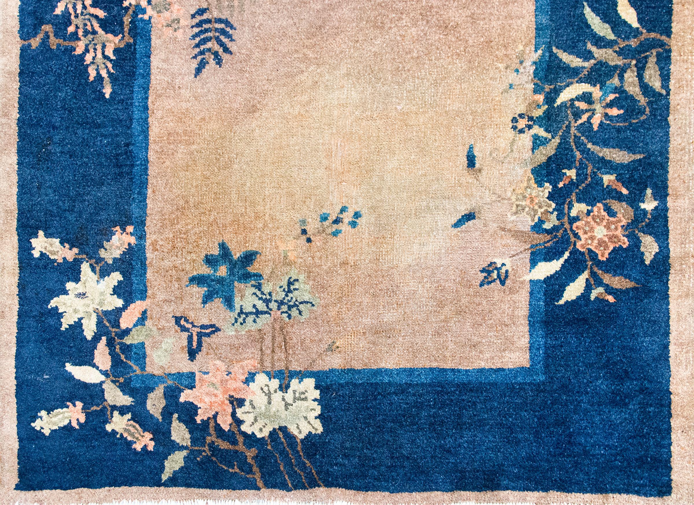 Laine Tapis Art Déco chinois du début du 20ème siècle en vente