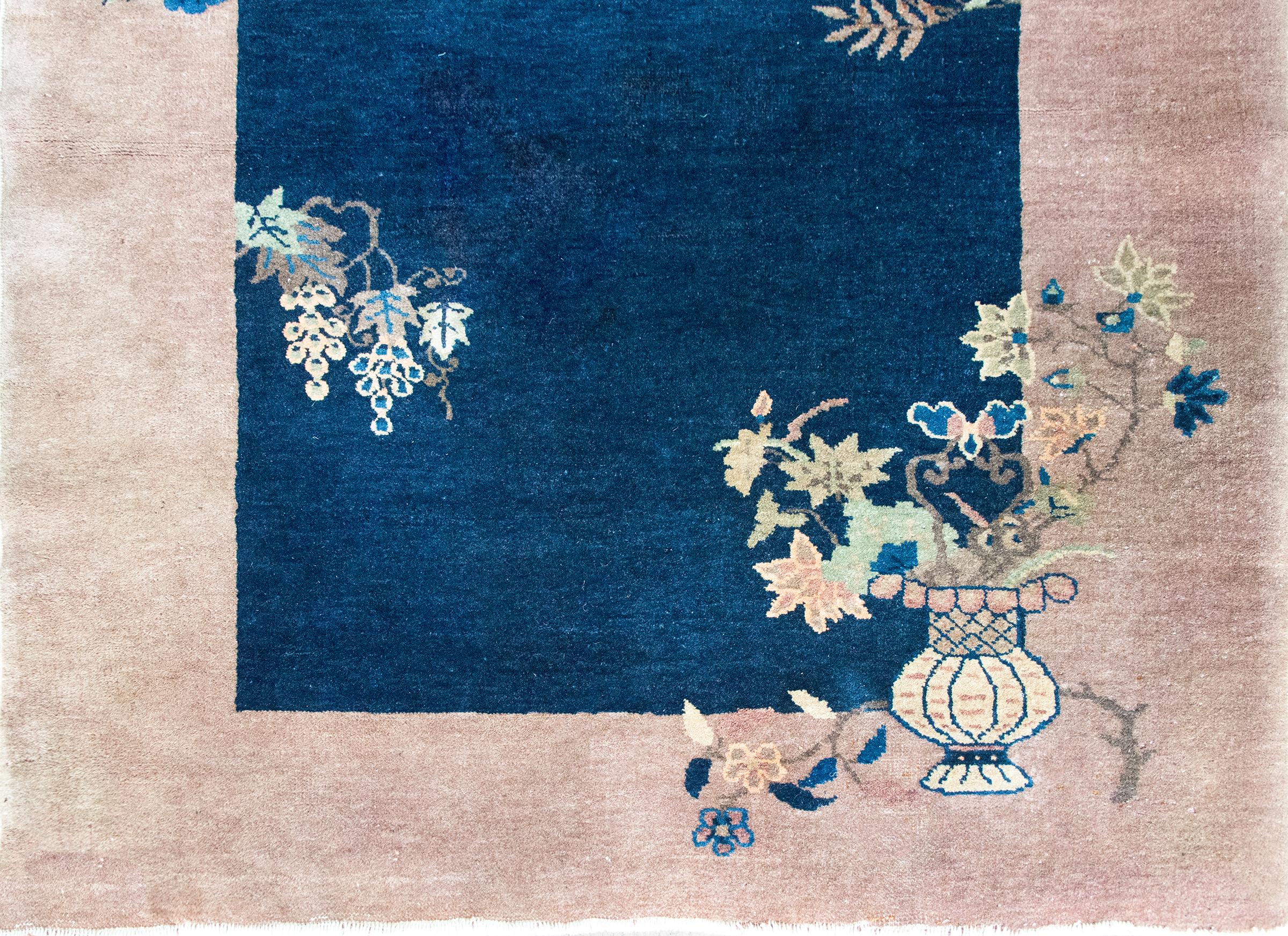 Laine Tapis Art Déco chinois du début du 20ème siècle en vente