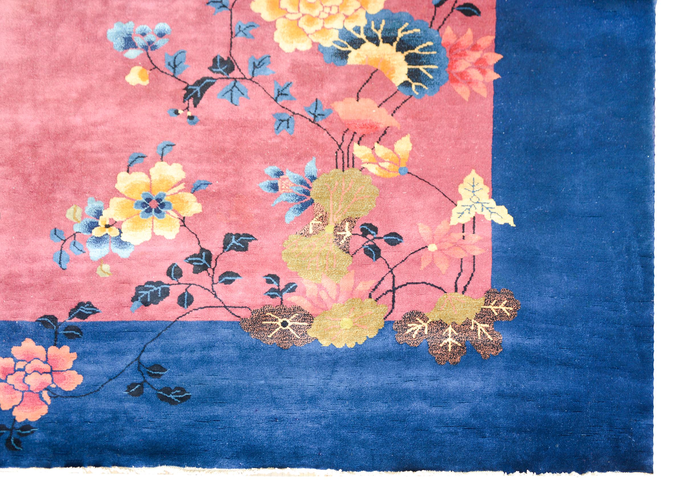 Tapis Art Déco chinois du début du XXe siècle en vente 1