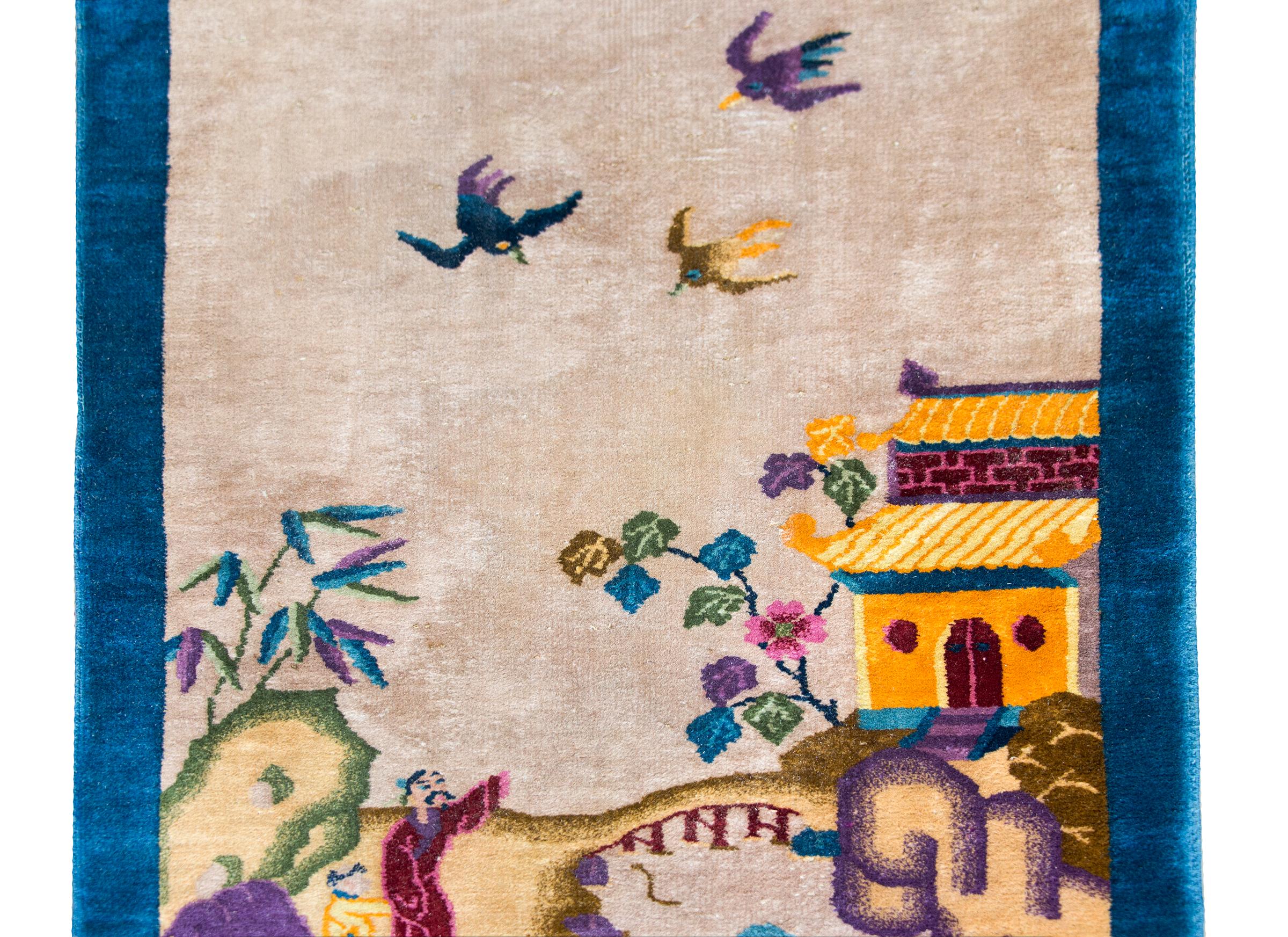 Chinesischer Art-Déco-Teppich aus dem frühen 20. im Angebot 2