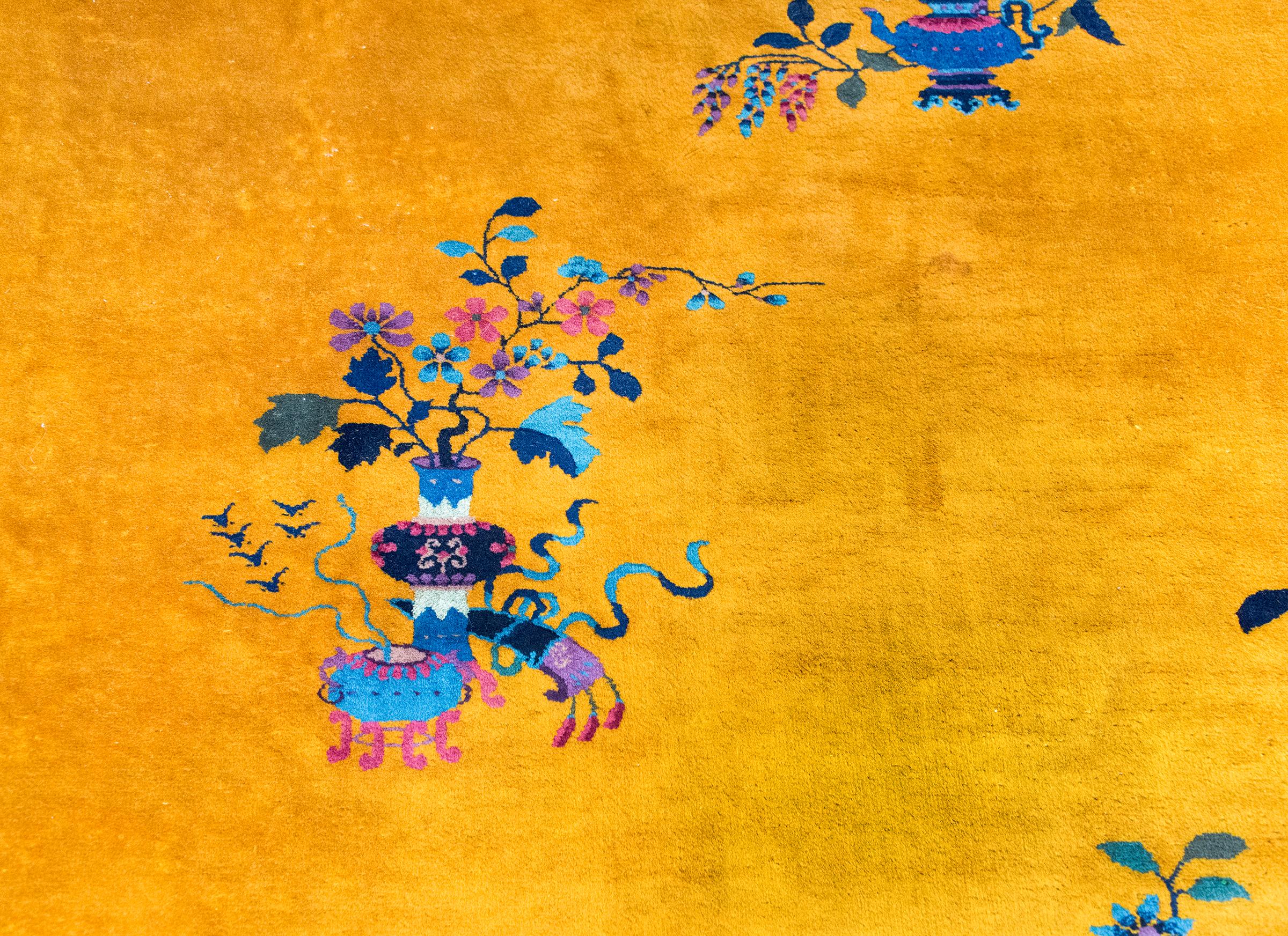 Early 20th Century Chinese Art Deco Rug For Sale 4