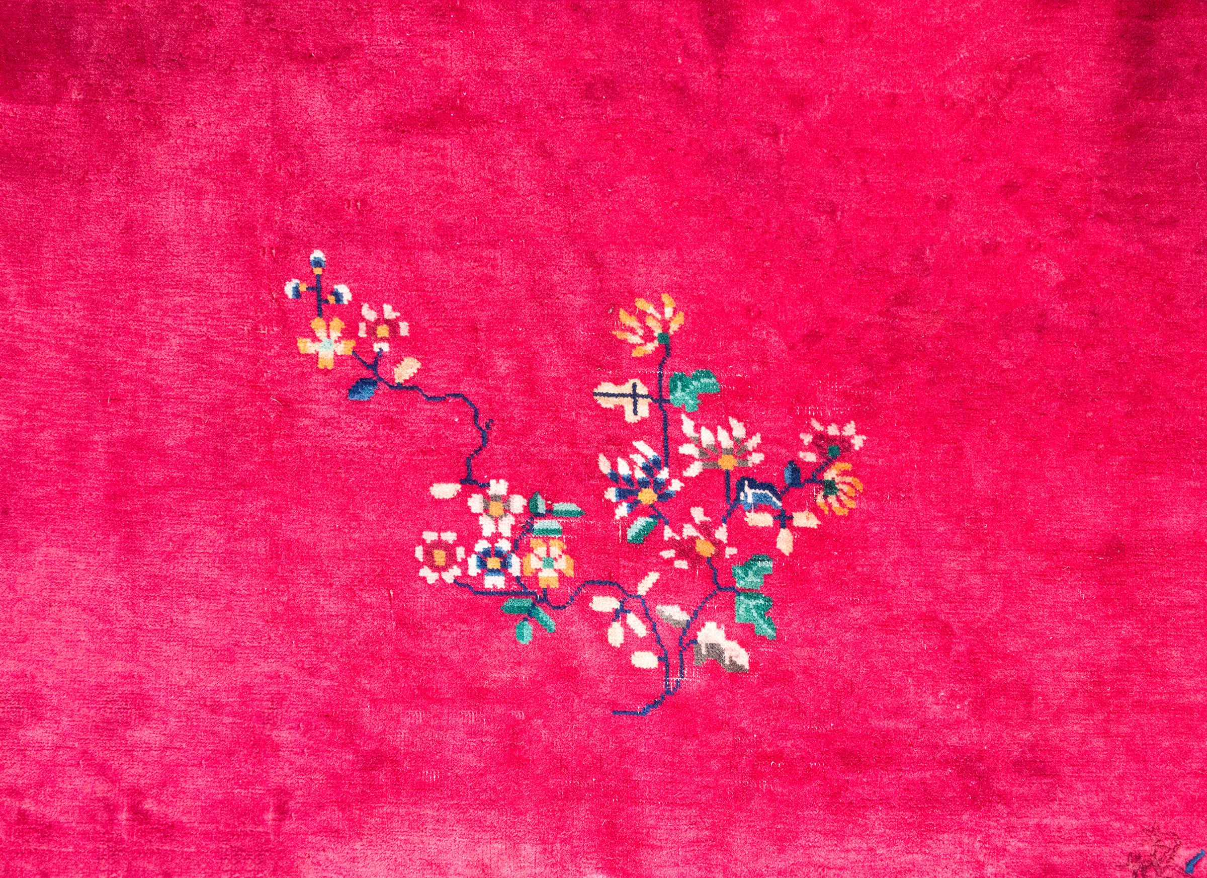 Tapis Art Déco chinois du début du 20ème siècle en vente 1