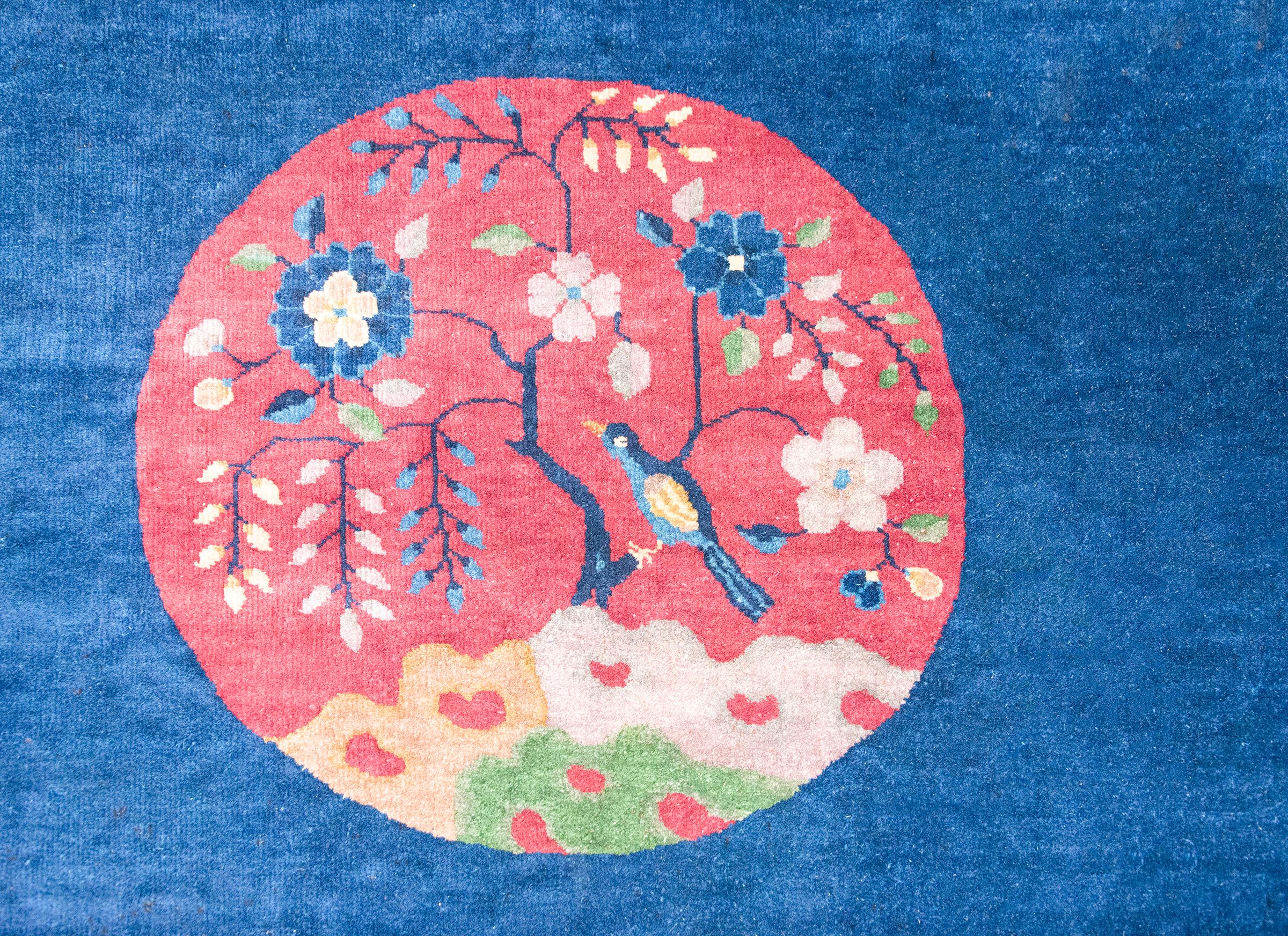 Tapis Art Déco chinois du début du 20ème siècle en vente 1