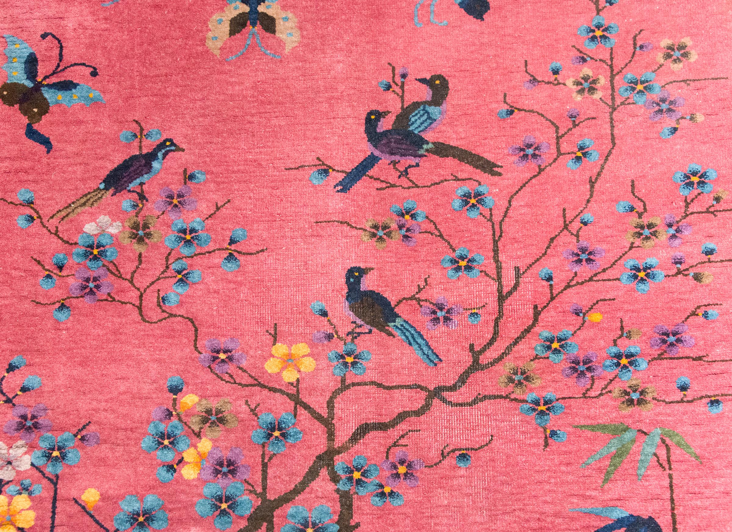 Tapis Art Déco chinois du début du 20ème siècle en vente 1