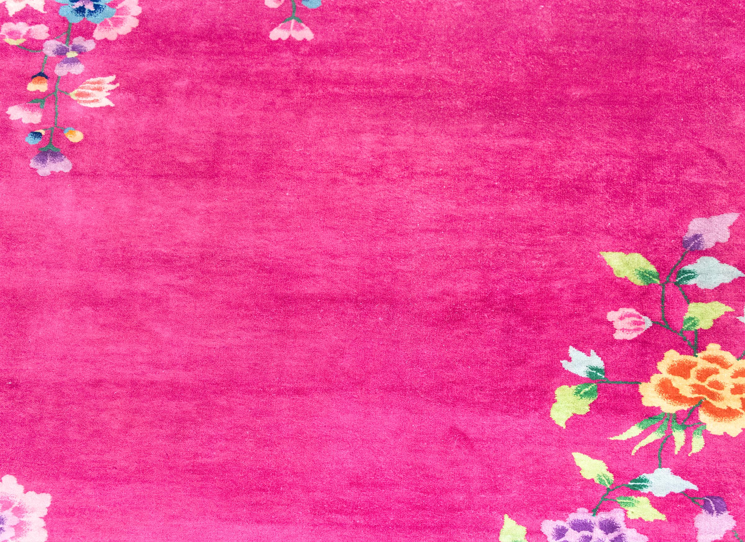 Early 20th Century Chinese Art Deco Rug im Angebot 1