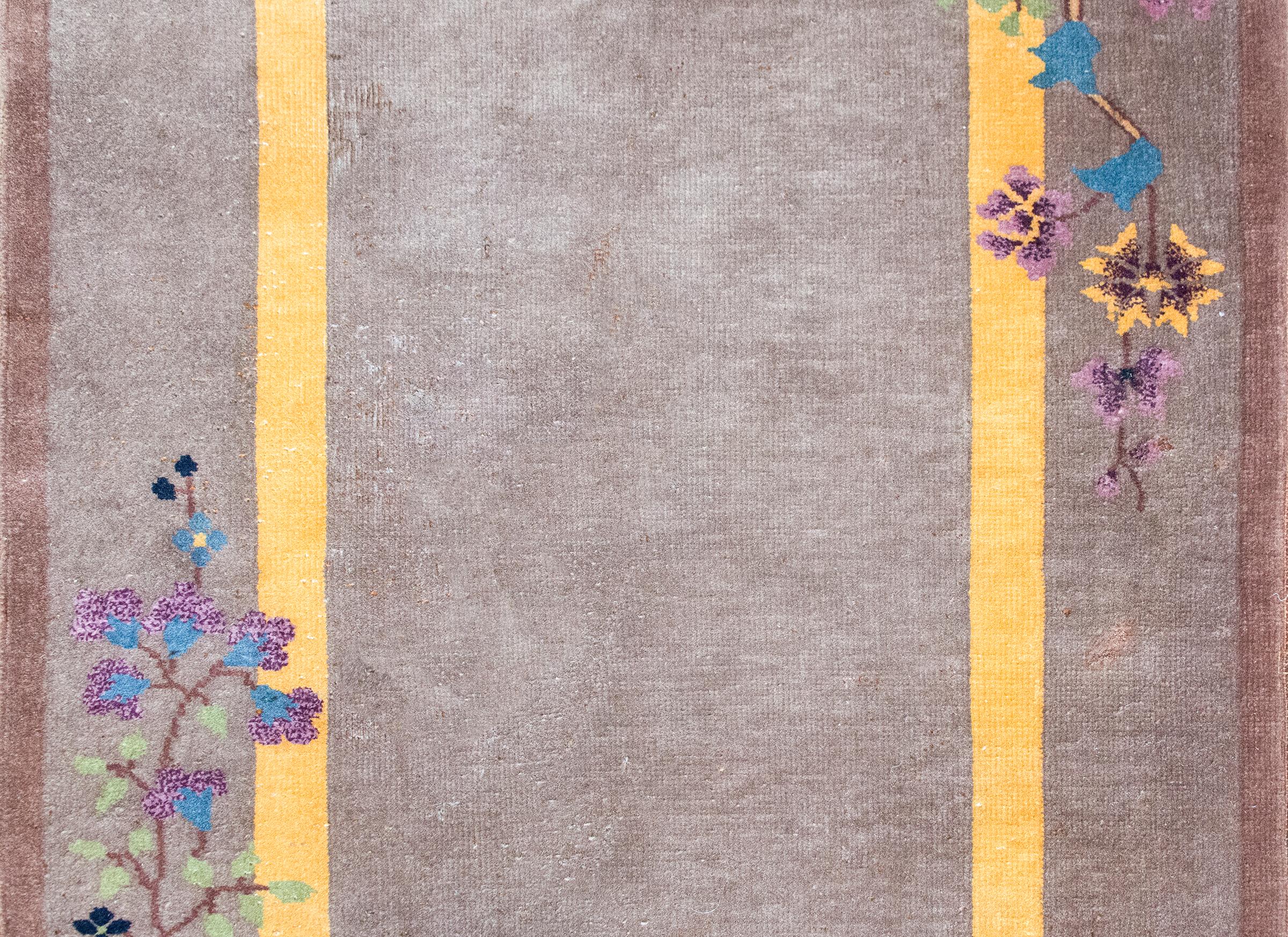 Tapis Art Déco chinois du début du 20ème siècle en vente 1