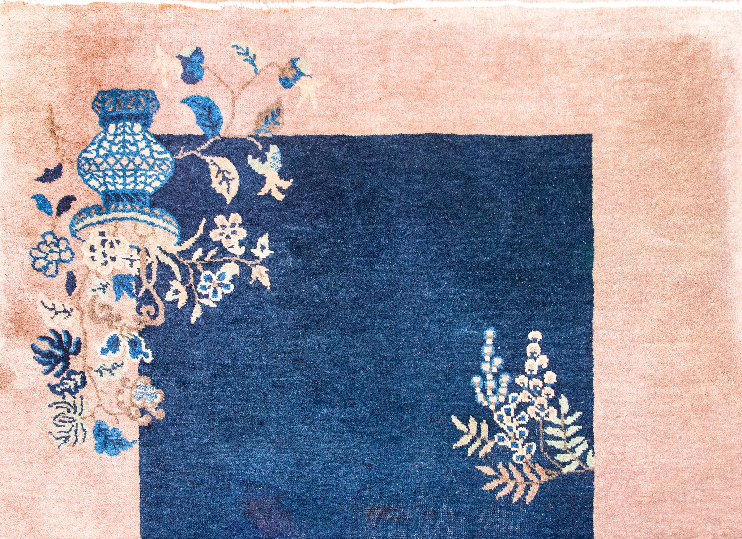 Tapis Art Déco chinois du début du 20ème siècle en vente 1