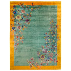 Antique Early 20th Century Chinese Art Deco Rug