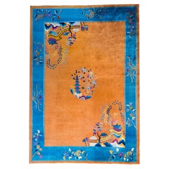 Tapis Art Déco chinois du début du XXe siècle