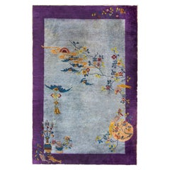 Tapis Art Déco chinois du début du 20ème siècle