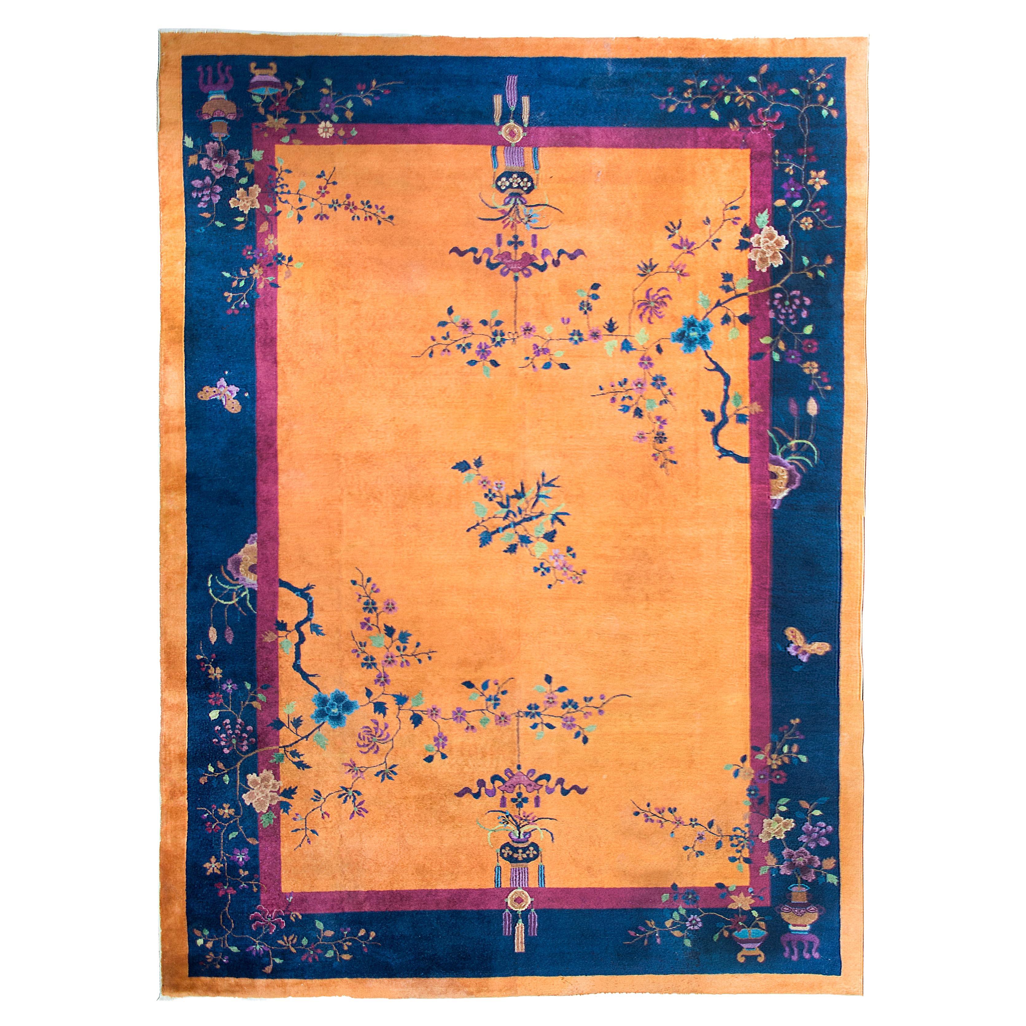 Chinesischer Art-Déco-Teppich aus dem frühen 20. im Angebot