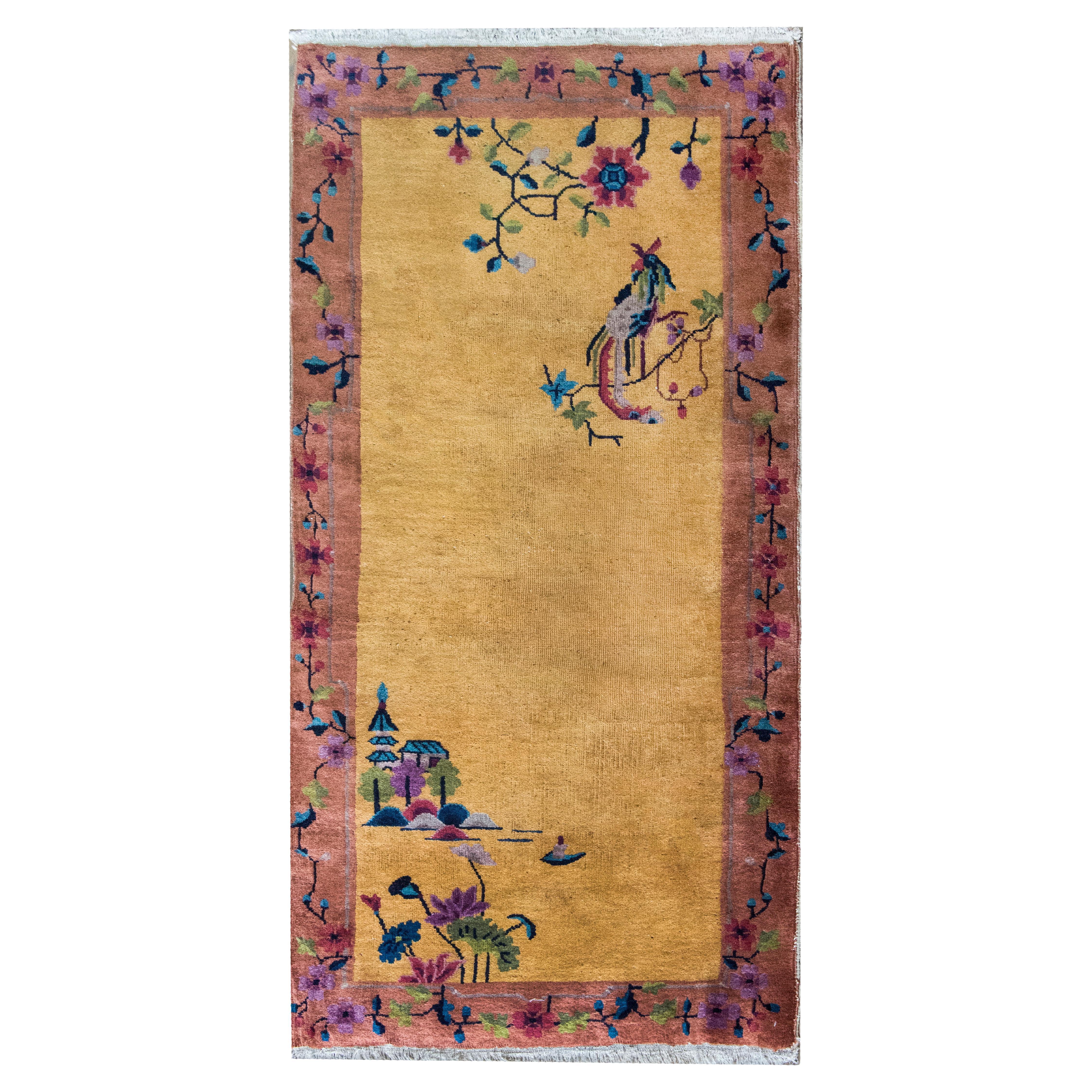 Chinesischer Art-Déco-Teppich aus dem frühen 20. im Angebot