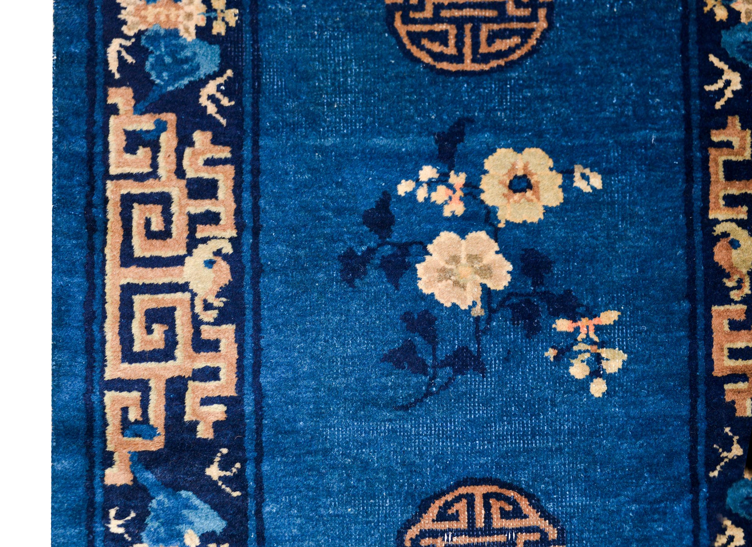 Wool Early 20th Century Chinese Art Deco Runner For Sale