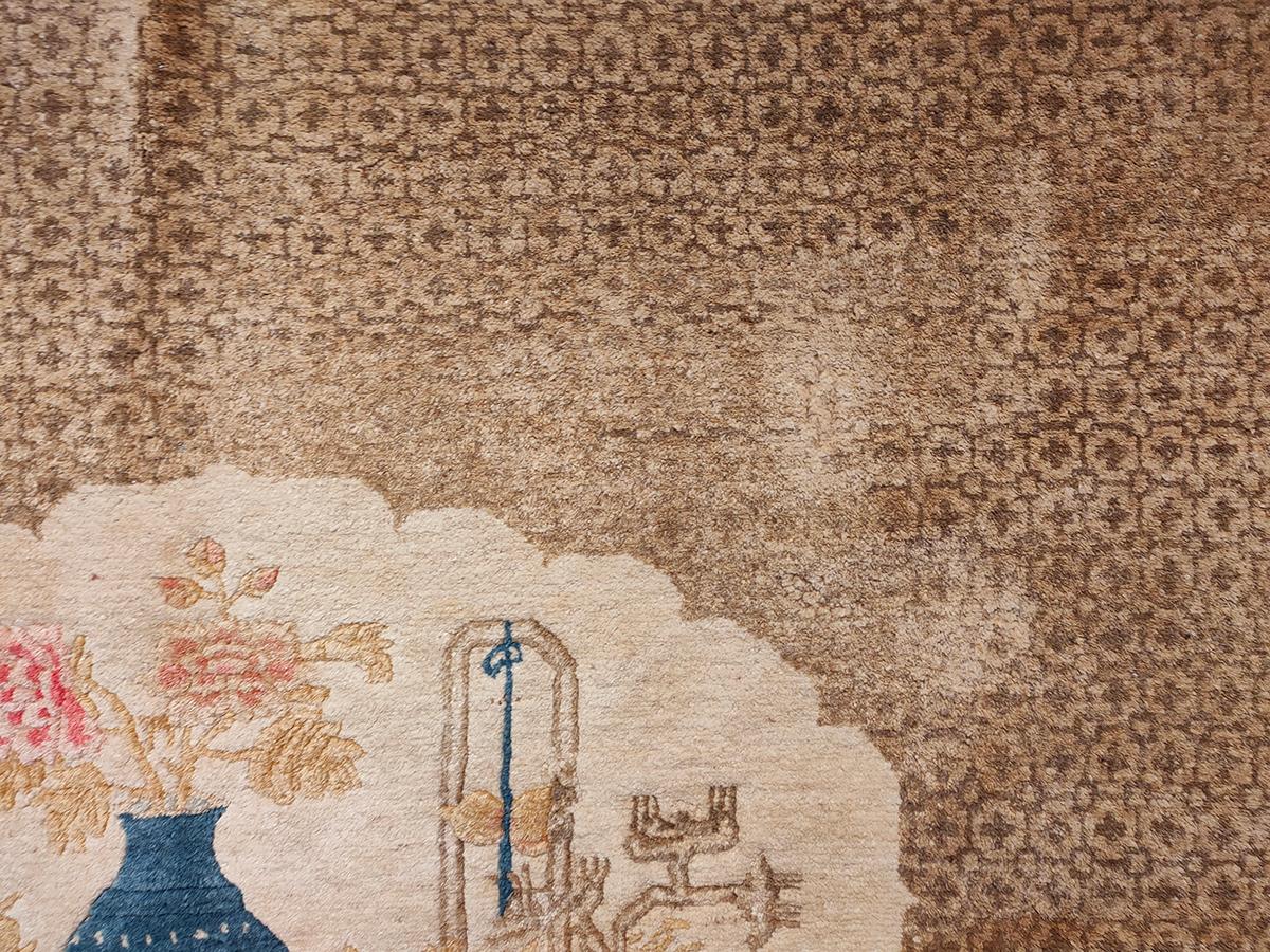 Early 20th Century Chinese Baotou Carpet ( 4 4