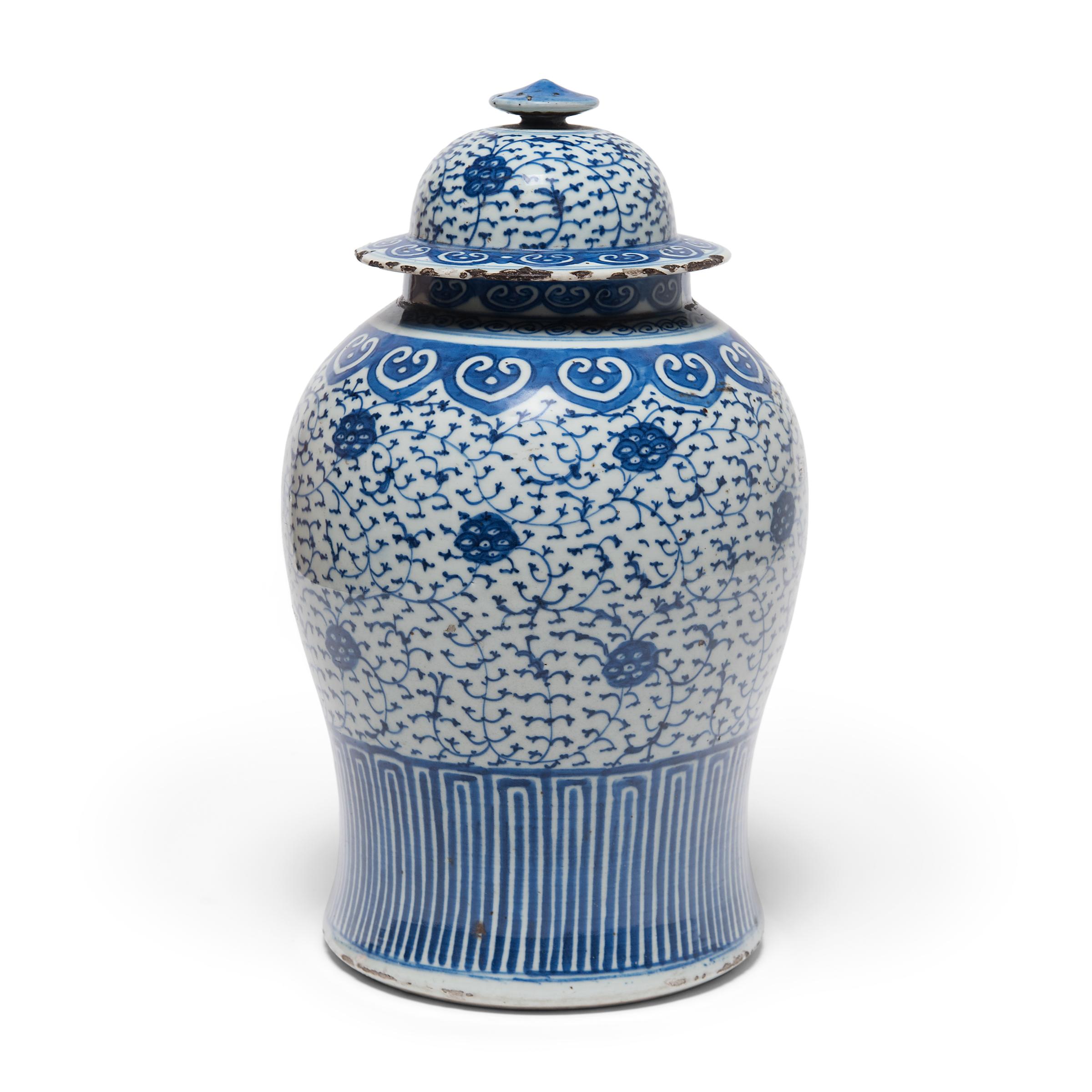 First developed during the Tang dynasty, Chinese blue-and-white porcelain has been treasured by collectors for centuries. Renowned for its painterly decoration and the beautiful contrast of rich blue on white, this unique ceramic style begins with a