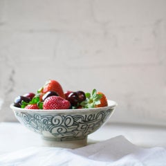 Bol à riz chinois bleu et blanc, vers 1750