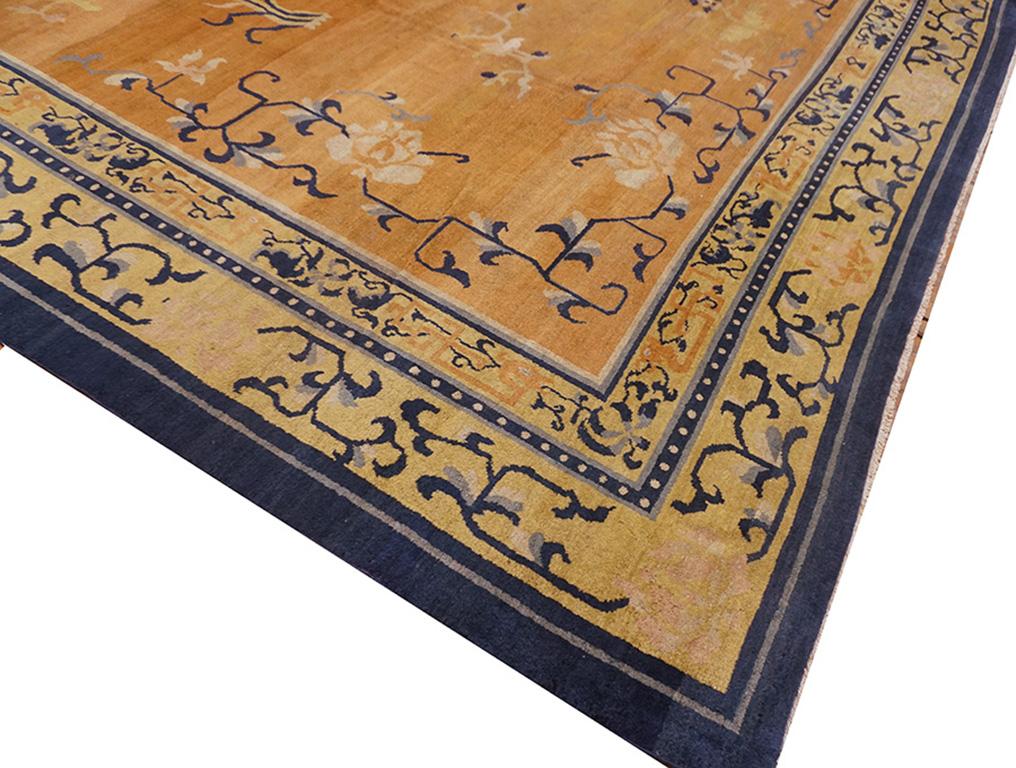 Hand-Knotted Early 20th Century Chinese Carpet  13' x 17' 8