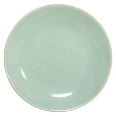 Antique Early 20th Century Chinese Celadon Plate
