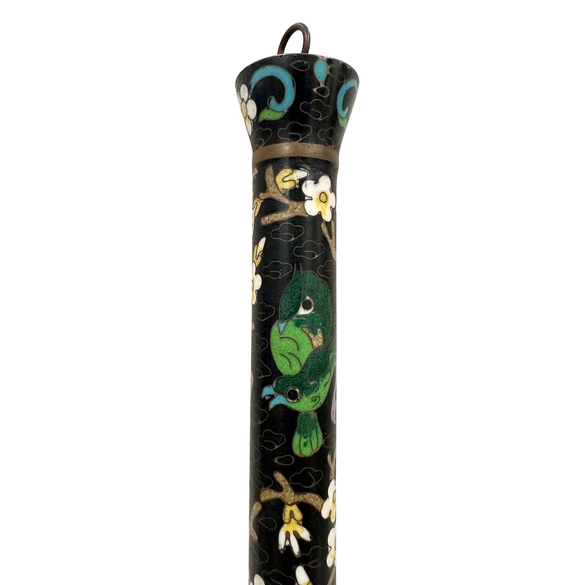 Chinesischer Cloisonné-Kalligrafie-Pinsel aus dem frühen 20. Jahrhundert im Angebot 4