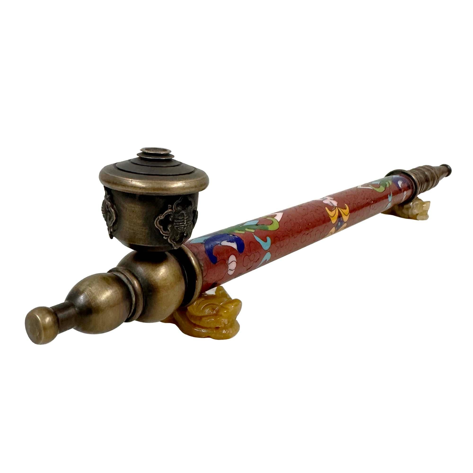 Early 20th Century Chinese Cloisonne Smoking Pipe in vendita 2