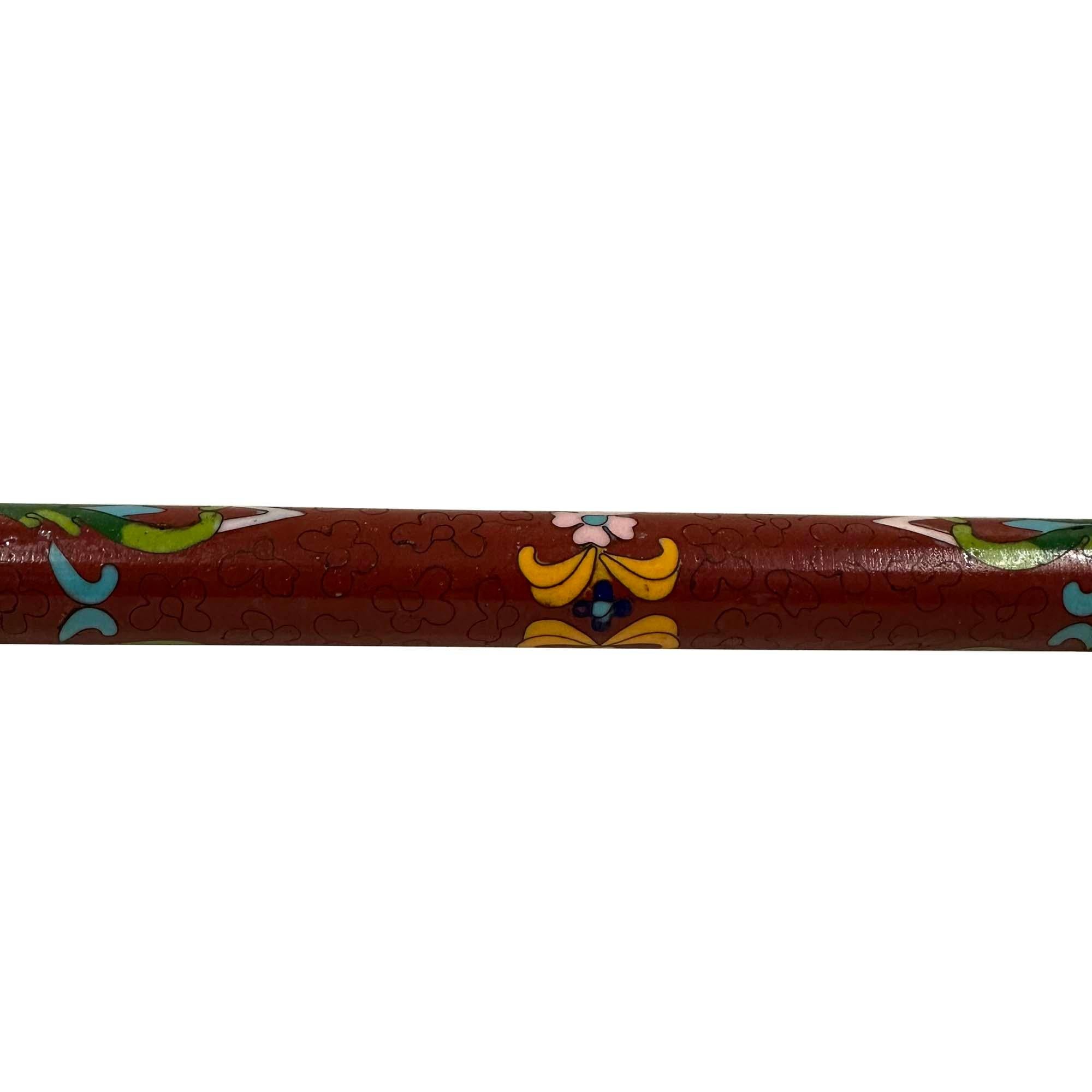 Early 20th Century Chinese Cloisonne Smoking Pipe in vendita 5