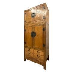 Early 20th Century Chinese Compound Wedding Armoire/Wardrobe