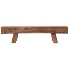 Early 20th Century Chinese Courtyard Door Bench