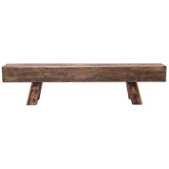 Early 20th Century Chinese Courtyard Door Bench