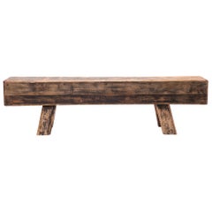 Early 20th Century Chinese Courtyard Door Bench