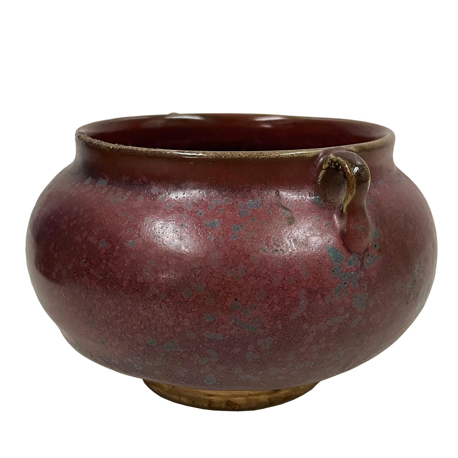 Cinese Vaso di porcellana cinese Cow-Pea Red dell'inizio del XX secolo in vendita