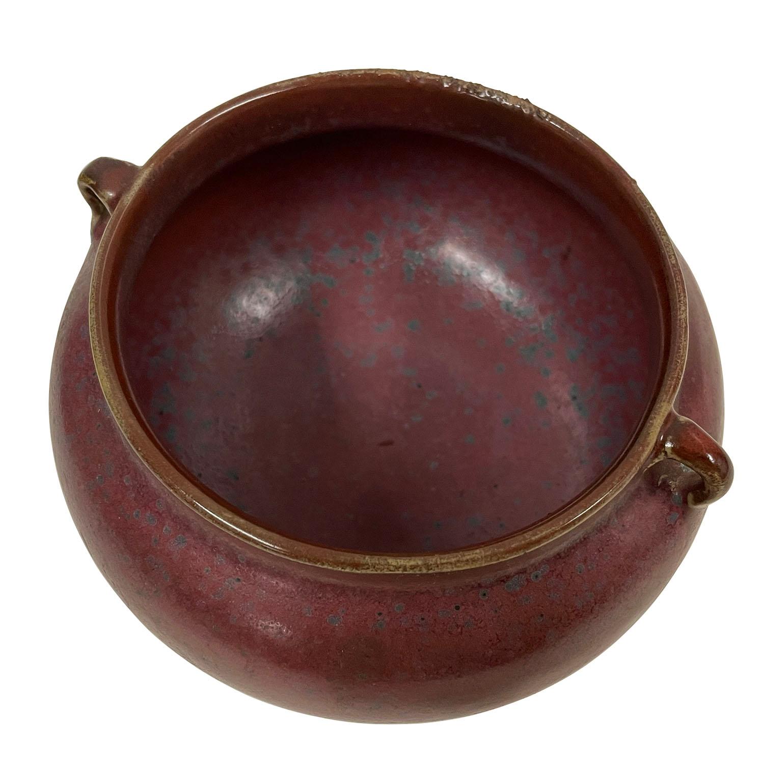 Porcellana Vaso di porcellana cinese Cow-Pea Red dell'inizio del XX secolo in vendita