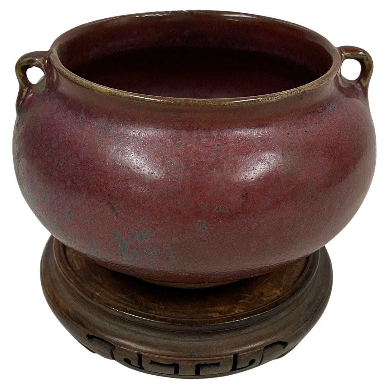Early 20th-Century Chinese Cow-Pea Red Porcelain Jar/Vase