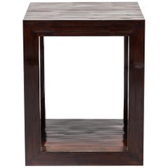 Chinese Crushed Bamboo Square Pedestal
