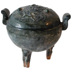 Early 20th Century Chinese Ding, Ritual Food Vessel