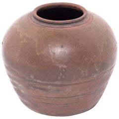 Antique Chinese Brown Drip Glaze Vessel, c. 1900