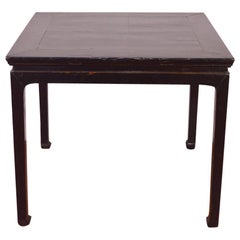 Early 20th Century Chinese Elmwood Square Table