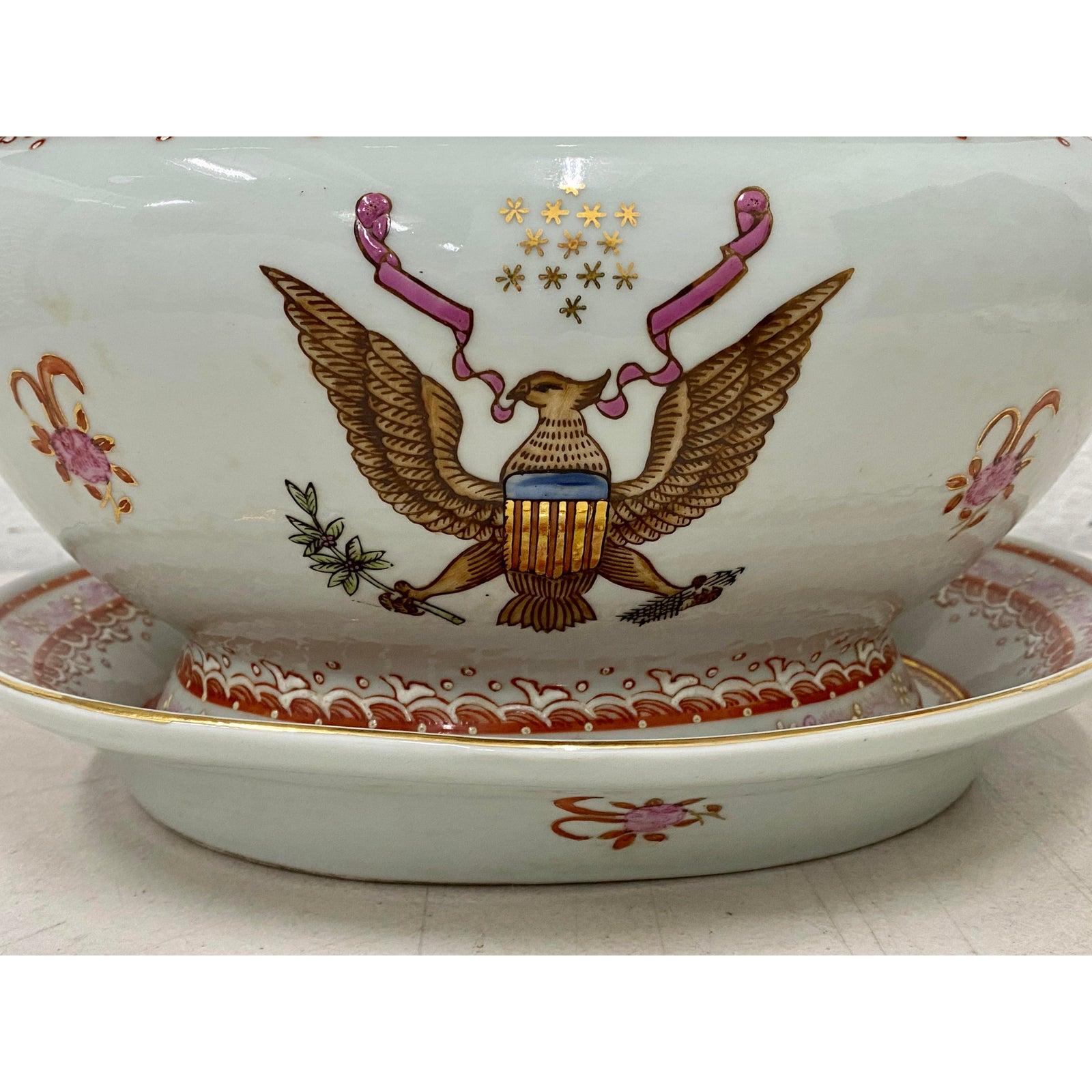 Early 20th Century Chinese Export American Amorial Tureen 6