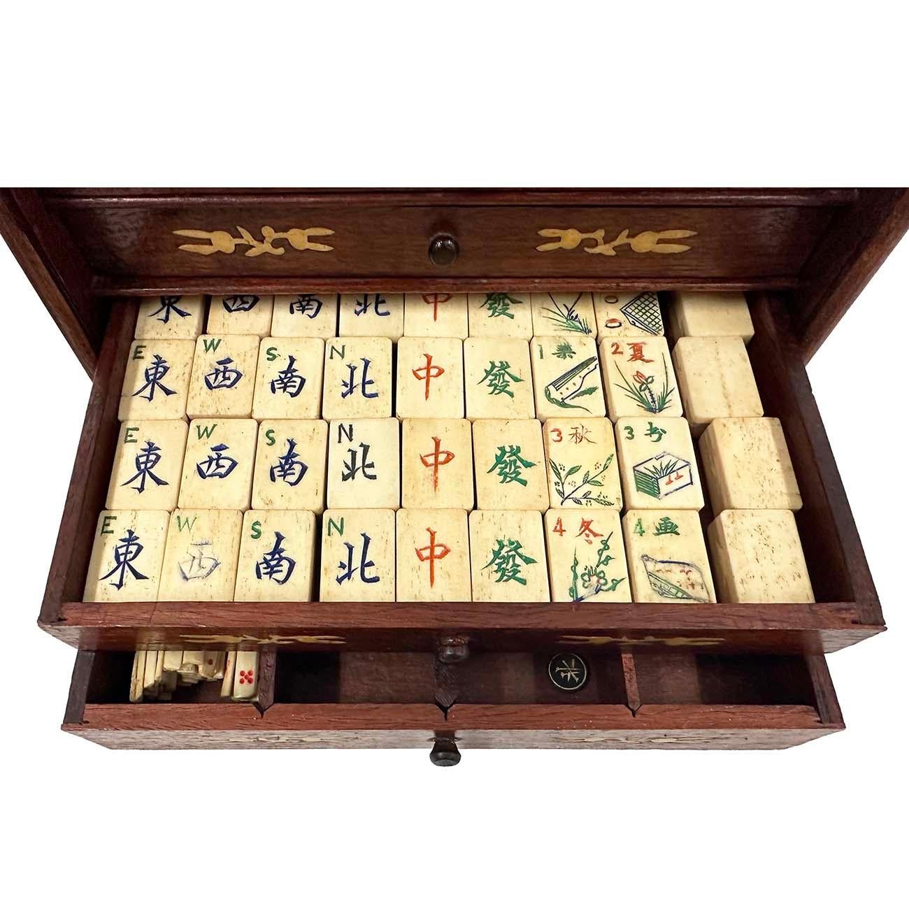 Early 20th Century Chinese Export Mah-Jong Game Set 1