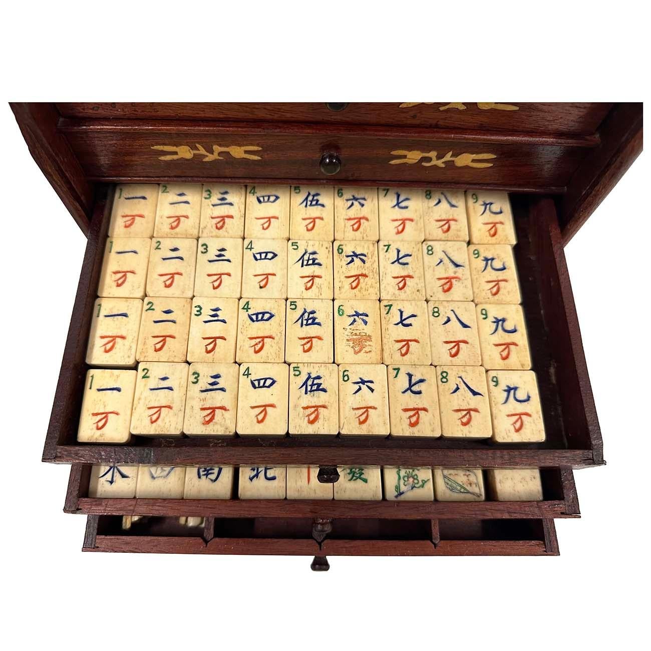 Early 20th Century Chinese Export Mah-Jong Game Set 2
