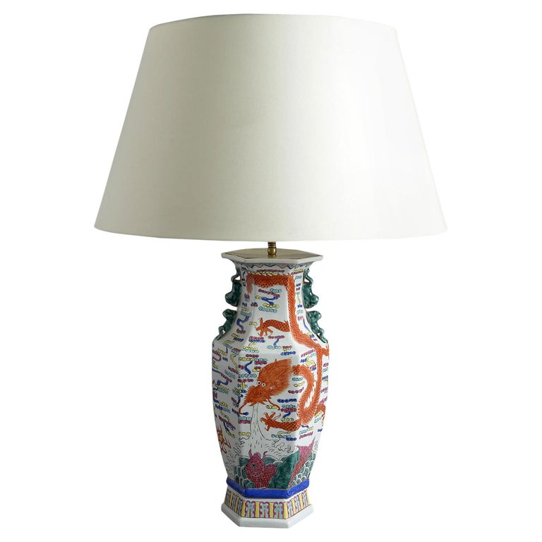 Chinese Export Table Lamps 305 For, Oriental Table Lamps Porcelain