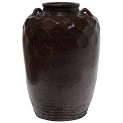 Early 20th Century Chinese Faceted Wine Jar