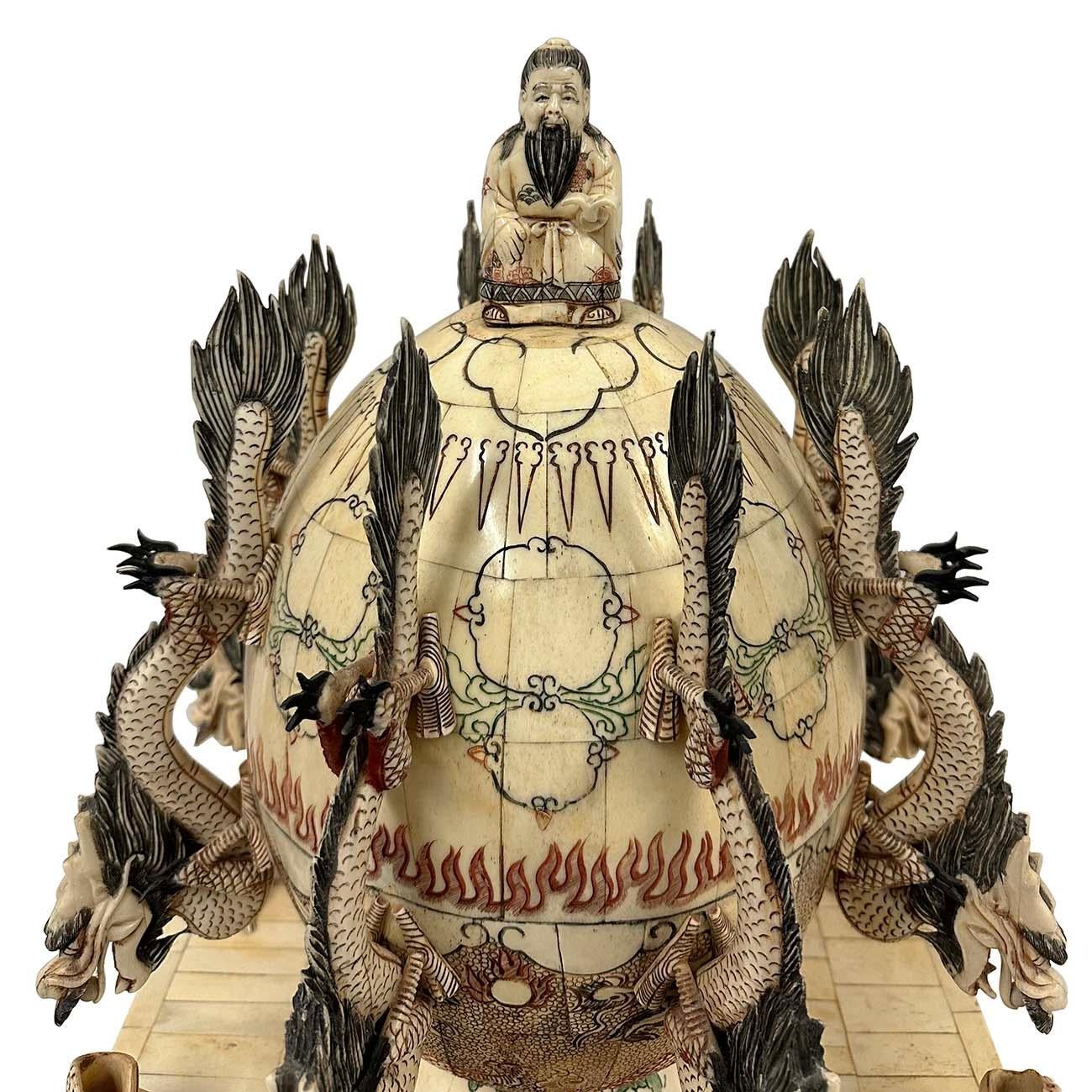Chinese seismograph was invented by Zhang Heng in about Eastern Han Dynasty. According to the history, The seismograph has eight directions, which are east, south, west, north, southeast, southwest, northeast and northwest. There is a dragon