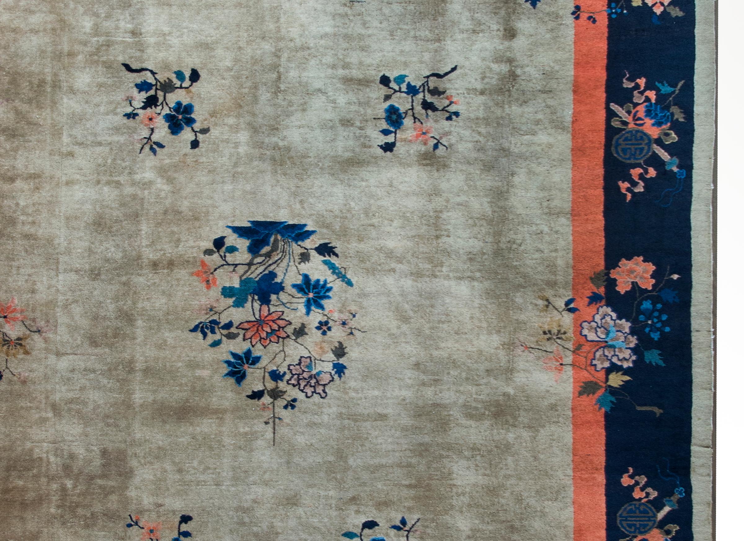 Early 20th Century Chinese Feti Rug For Sale 1