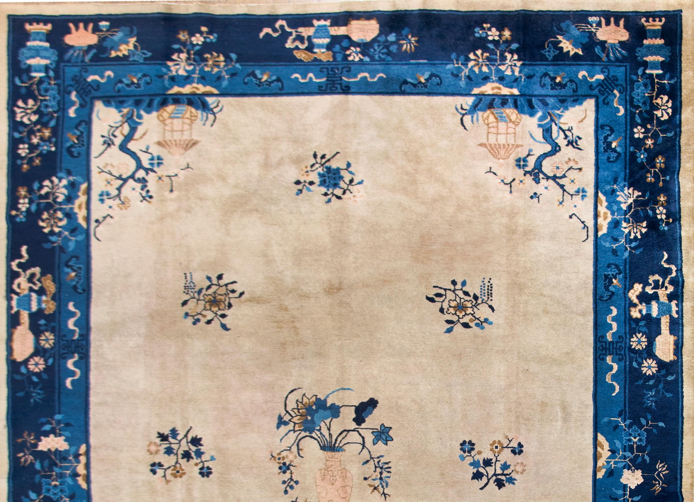 Wool Early 20th Century Chinese Feti Rug