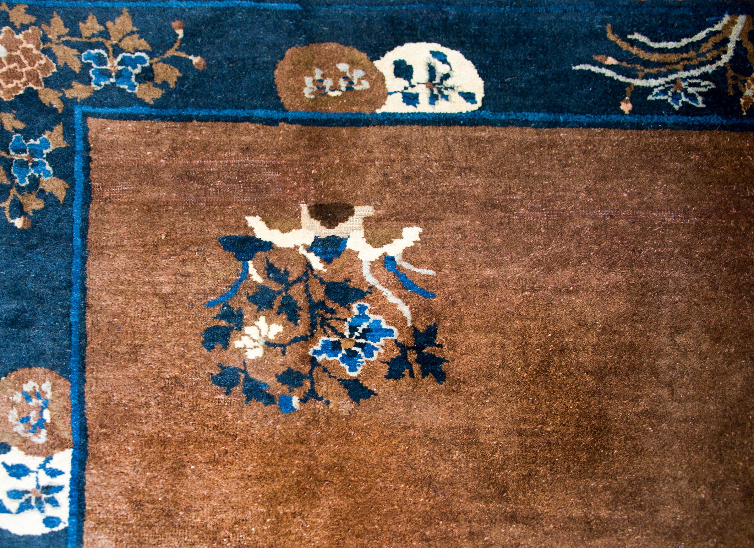Wool Early 20th Century, Chinese Feti Rug For Sale