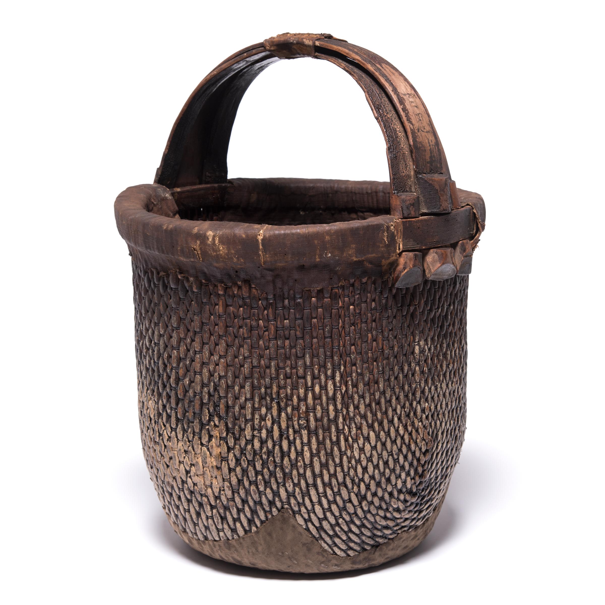 Rustic Early 20th Century Chinese Fisherman's Basket